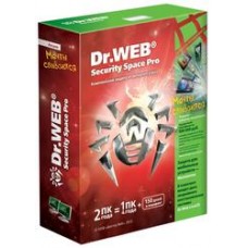 BHW-B-12M-2-A3 Dr. Web Security Space, картонная упаковка, на 12 месяцев,  на 2 ПК