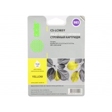 Картридж струйный Cactus CS-LC985Y желтый для Brother DCPJ315W/DCPJ515W/MFCJ265W (15мл)