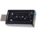 Звуковая карта USB TRUA71 (C-Media CM108) 2.0 channel out 44-48KHz volume control (7.1 virtual chann