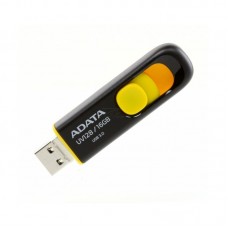 Флеш Диск 16GB A-DATA UV128, USB 3.0, черный/желтый