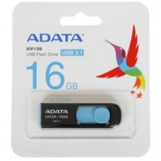 Флеш накопитель 16GB A-DATA UV128, USB 3.0, черный/синий