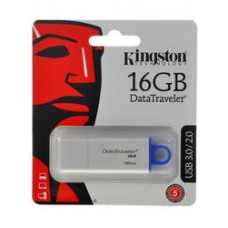 Флеш Диск 16GB Kingston DataTraveler G4 DTIG4/16GB USB2.0 белый/синий