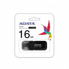 Флеш Диск 16GB A-DATA UV240 AUV240-16G-RBK {USB2.0, Black}