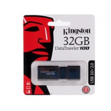 Флеш Диск 32GB Kingston DataTraveler 100 G3 DT100G3/32GB USB3.0 черный