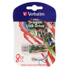 носитель информации Verbatim USB Drive 8Gb Mini Tattoo Edition Fish 049882 {USB2.0}