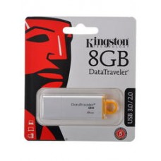 8Gb Kingston G4 (DTIG4/8GB) USB3.0, White-Yellow, Retail