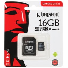 Флеш Карта MicroSD 16Gb Kingston Class10 SDCS/16GB + adapter