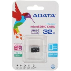 Флеш Карта MicroSD 32GB ADATA AUSDH32GUICL10-RA1 UHS-1 Class 10, Adapter, Retail