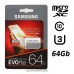 Карта памяти MicroSDXC 64GB Samsung EVO Plus v2 UHS-I U3 + SD Adapter (R100/W60Mb/s) (MB-MC64GA/RU)